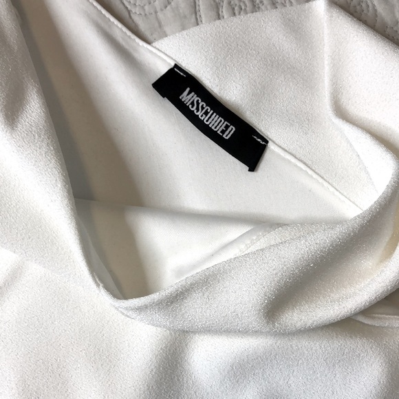 Asymmetrical White Dress - Picture 3 of 3